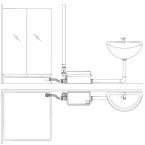Nuotekų pompa / siurblys dušui ir kriauklei | be prijungimo į WC | 250W (75945)