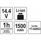 Akumuliatorius LI- ION 14,4V (YT-82858)