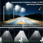 Gatvės šviestuvas su saulės baterija 320W Gatvės šviestuvas su saulės baterija 320W