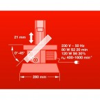 Stacionarus siaurapjūklis Einhell TH-SS 405 E