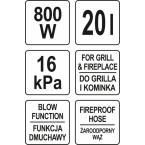 Dulkių, pelenų siurblys | 20L / 800 W (78870) Dulkių, pelenų siurblys | 20L / 800 W (78870)