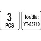 Dulkių maišai siurbliui | 70 l | YT-85710 ir kt. | 3 vnt. (YT-85730)