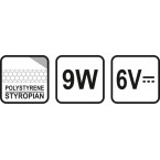 Terminis peilis/graveris putų polistirolui | 3 keičiami antgaliai (78894)