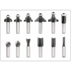 Frezų medžiui rinkinys | 12 vnt. (22550) Frezų medžiui rinkinys | 12 vnt. (22550)
