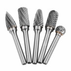 Volframo karbido deimantinių frezų rinkinys 6 mm, 5 vnt (SK8698)