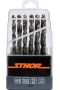 Grąžtų metalui rinkinys 19 vnt, HSS, 1-10 mm