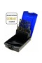 Grąžtų metalui rinkinys Cobalt, 19 dalių, HSS, 1-10 mm, "Bgs-technic"