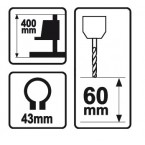 Stovas elektriniam grąžtui 400 mm Stovas elektriniam grąžtui 400 mm