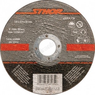 Pjovimo diskas metalo pjaustymui 125 x 1 x 22 mm Sthor Pjovimo diskas metalo pjaustymui 125 x 1 x 22 mm Sthor