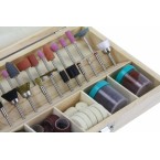 Šlifavimo antgalių rinkinys 105 vnt. ''DREMEL'' tipo (M22568) Šlifavimo antgalių rinkinys 105 vnt. ''DREMEL'' tipo (M22568)