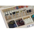Šlifavimo antgalių rinkinys 105 vnt. ''DREMEL'' tipo (M22568) Šlifavimo antgalių rinkinys 105 vnt. ''DREMEL'' tipo (M22568)