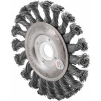 Šepetys disko tipo, stambus plienas, 115 mm, 22,2mm skylė, Bgs-technic (3985)