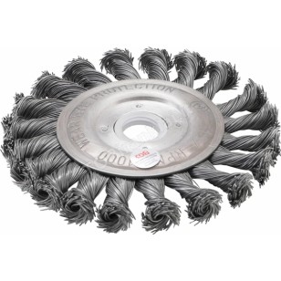 Šepetys disko tipo, stambus plienas, 115 mm, 22,2mm skylė, Bgs-technic (3985)