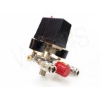 Reguliatorius kompresoriui su slėgio jungikliu ir manometrais | 380V (SK10679) Reguliatorius kompresoriui su slėgio jungikliu ir manometrais | 380V (SK10679)