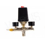 Reguliatorius kompresoriui su slėgio jungikliu ir manometrais | 380V (SK10679) Reguliatorius kompresoriui su slėgio jungikliu ir manometrais | 380V (SK10679)