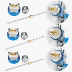 Dažymo pistoletas su aksesuarais | HVLP | 600 cm³ | Ø 1.4 mm / Ø 1.7 mm / Ø 2.0 mm (SG600S)