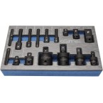 Smūginių adapterių ir šarnyrų / kardanų rinkinys | Cr-Mo | 17 vnt. (H640617) Smūginių adapterių ir šarnyrų / kardanų rinkinys | Cr-Mo | 17 vnt. (H640617)
