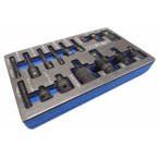 Smūginių adapterių ir šarnyrų / kardanų rinkinys | Cr-Mo | 17 vnt. (H640617) Smūginių adapterių ir šarnyrų / kardanų rinkinys | Cr-Mo | 17 vnt. (H640617)