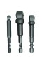 Adapterių rinkinys su šarnyrais iš 1/4"(6,3 mm) į galvutes 1/4" - 3/8" - 1/2" (9162)