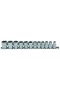 Galvučių rinkinys 3/8", 6-kampės, 8 - 19 mm, 12 vnt. (9104)