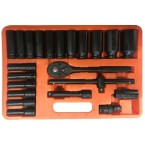 Smūginių įrankių rinkinys | 12,5 mm (1/2) | 8 - 32 mm | 22 vnt. (RS22T)