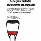 Akumuliatorinis trimeris teleskopinis 18V | 2-in 1 | be baterijų (YT-85015) Akumuliatorinis trimeris teleskopinis 18V | 2-in 1 | be baterijų (YT-85015)