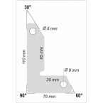 Magnetiniai laikikliai suvirinimo darbams | Tipas L | 32 kg / 2 vnt. (YT-08723) Magnetiniai laikikliai suvirinimo darbams | Tipas L | 32 kg / 2 vnt. (YT-08723)