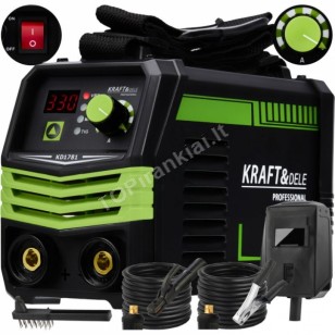 Inverterinis MMA/TIG LIFT/VRD suvirinimo aparatas 330A KRAFT&DELE (KD1781)