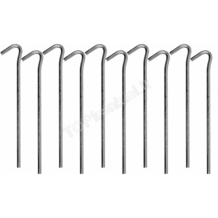 Metaliniai smeigtukai / kabliukai tento tvirtinimui | 180 mm | 10 vnt. (85185) Metaliniai smeigtukai / kabliukai tento tvirtinimui | 180 mm | 10 vnt. (85185)